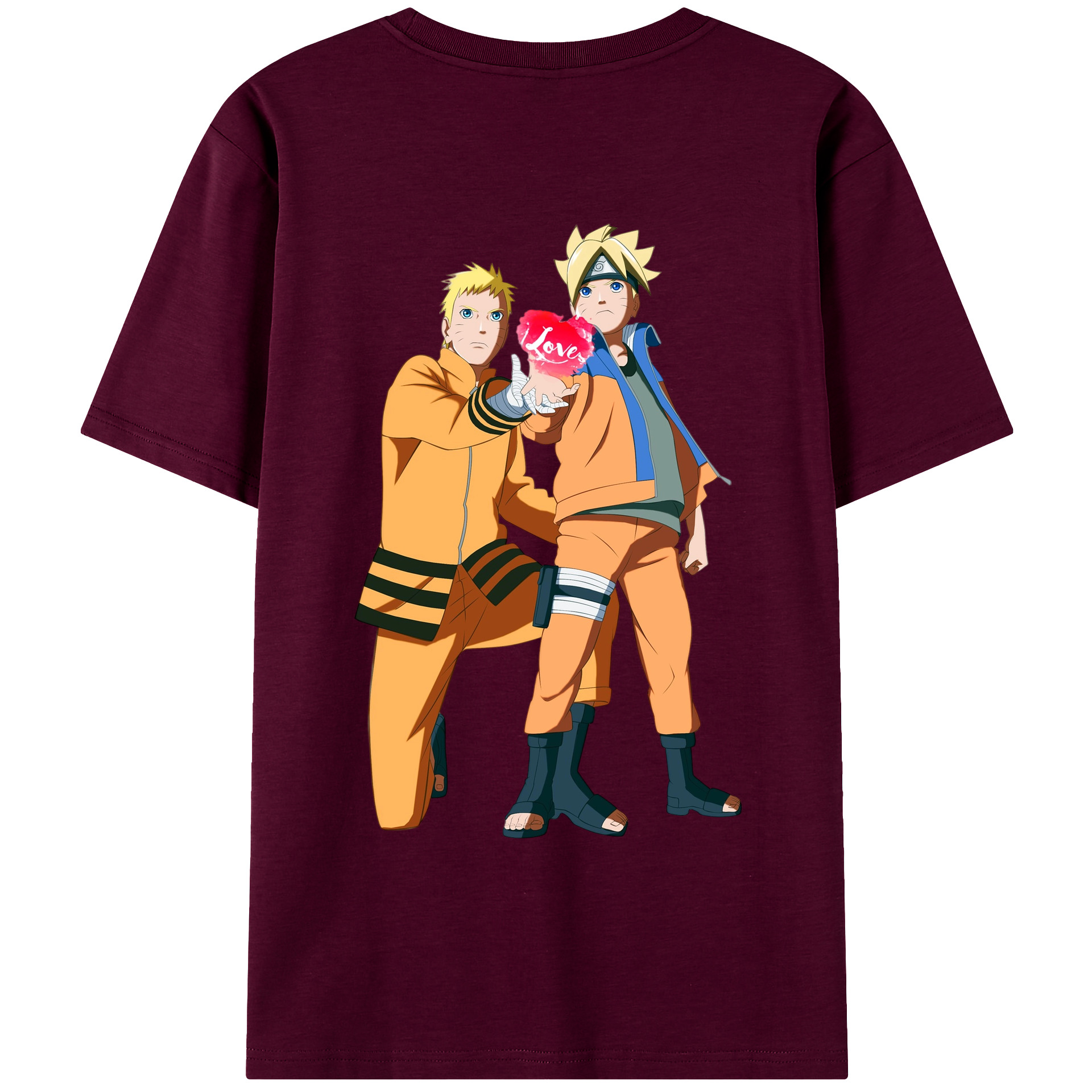 （画像用） NARUTO -ナルト- うずまき ボルト Uzumaki Boruto レディース半袖Tシャツ(バックプリント)